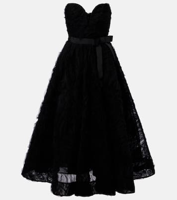 Robe midi Willow brodée en tulle | Rebecca Vallance