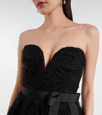 Robe midi Willow brodée en tulle | Rebecca Vallance