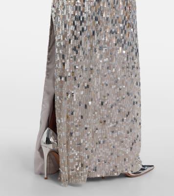 Lucille sequined strapless gown | Jenny Packham