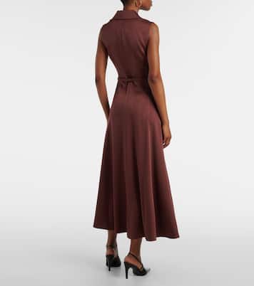 Vestido midi de crepé | Roland Mouret