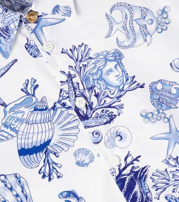 Coral Theatre cotton poplin shirt | Versace Kids