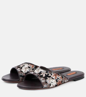 Pantoletten aus Häkelstrick | Missoni