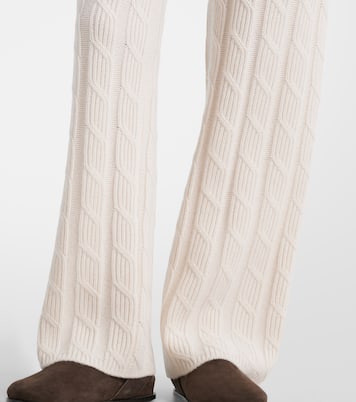 Weite Low-Rise-Hose Ebba aus Kaschmir | Lisa Yang