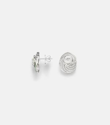 Boucles d’oreilles Oceane Pear en or blanc 18 ct et diamants | Kamyen