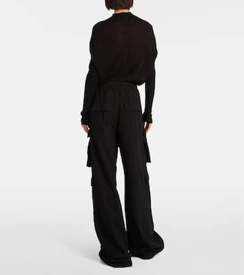 Pantalon cargo Jumbo Belas à taille haute en coton | Rick Owens