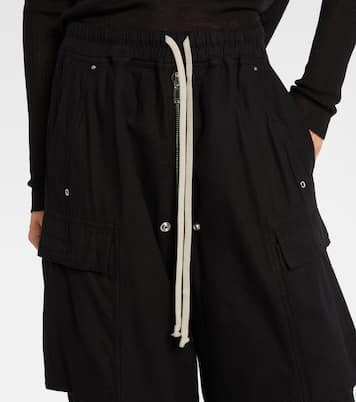 Pantalon cargo Jumbo Belas à taille haute en coton | Rick Owens