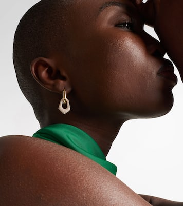 18kt gold earrings with diamonds | Ananya