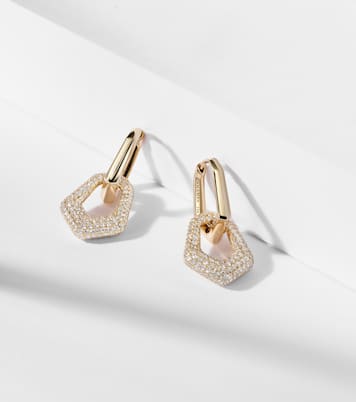 18kt gold earrings with diamonds | Ananya