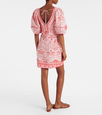 Bedrucktes Minikleid aus einem Leinengemisch | Farm Rio