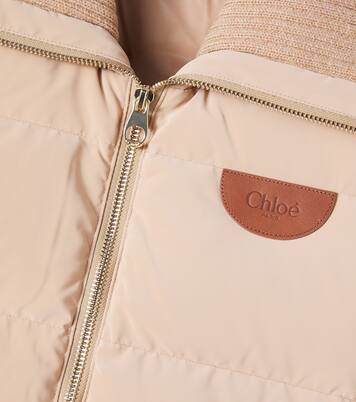 Logo down parka | Chloé Kids