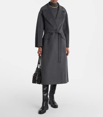 Belted virgin wool coat | 'S Max Mara