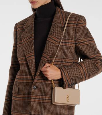 Cassandre leather phone pouch | Saint Laurent