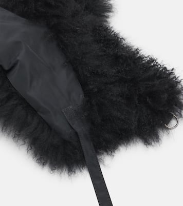 Shearling-trimmed down hat | Yves Salomon