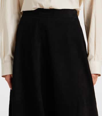 Suede midi skirt | Róhe