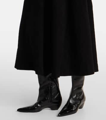 Suede midi skirt | Róhe