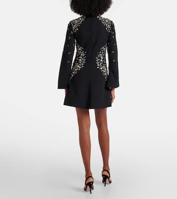 Robe Carla en crêpe à ornements | Simkhai