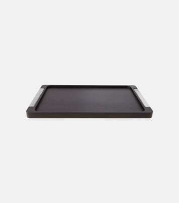 Bernadotte wooden and stainless steel tray by Sigvard Bernadotte | Georg Jensen