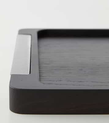 Bernadotte wooden and stainless steel tray by Sigvard Bernadotte | Georg Jensen