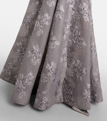 Vestido de fiesta Ruth de brocado con cinturón | Rebecca Vallance