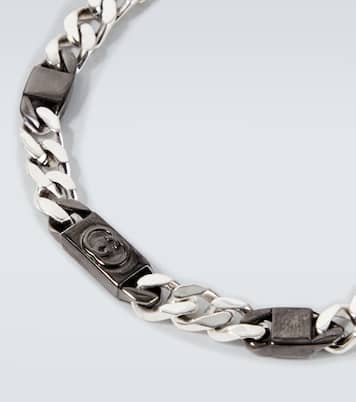 Bracciale Gucci Interlocking in argento sterling | Gucci