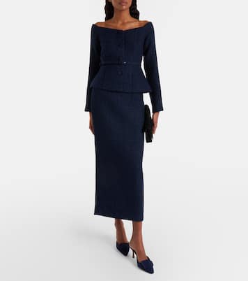 Midirock aus Bouclé | Roland Mouret