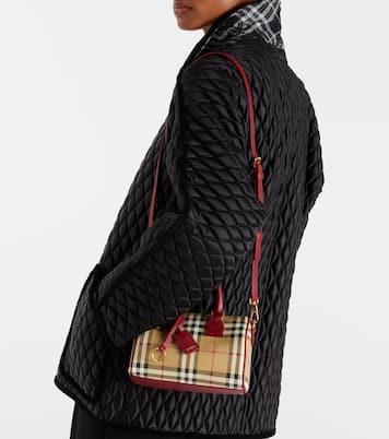 Sac Burberry Check Small en toile et cuir | Burberry