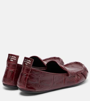 Bojan croc-effect leather loafers | Acne Studios
