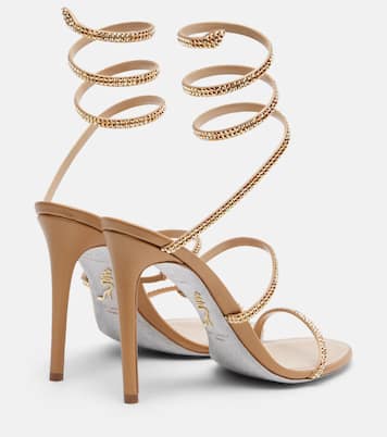 Cleo embellished satin sandals | Rene Caovilla