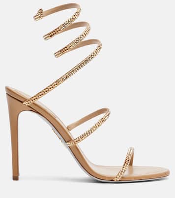 Cleo embellished satin sandals | Rene Caovilla