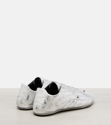 City metallic leather sneakers | Balenciaga