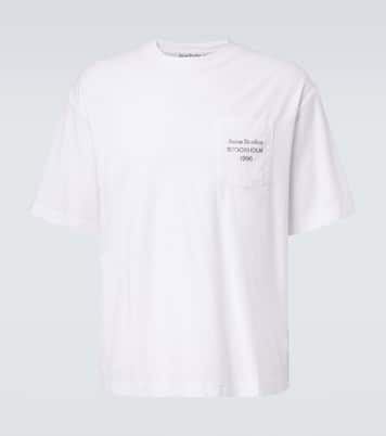 Logo cotton and hemp jersey T-shirt | Acne Studios