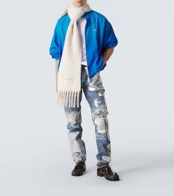 Logo cotton and hemp jersey T-shirt | Acne Studios
