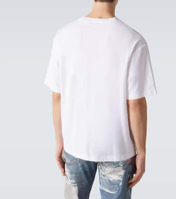 Logo cotton and hemp jersey T-shirt | Acne Studios