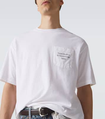 Logo cotton and hemp jersey T-shirt | Acne Studios