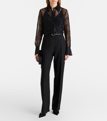 Sequined lace shirt | Nina Ricci