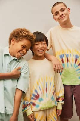 Sweat-shirt Memphis tie & dye en coton | Molo