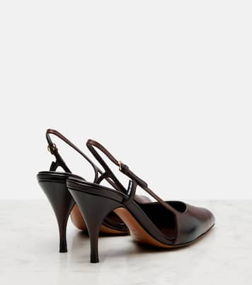 Leather slingback pumps | Miu Miu