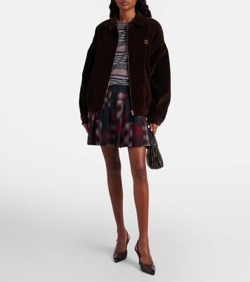 Leather slingback pumps | Miu Miu