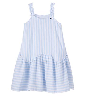 Striped linen-blend dress | Monnalisa