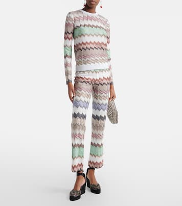 Eva 80 sequined espadrille wedges | Missoni