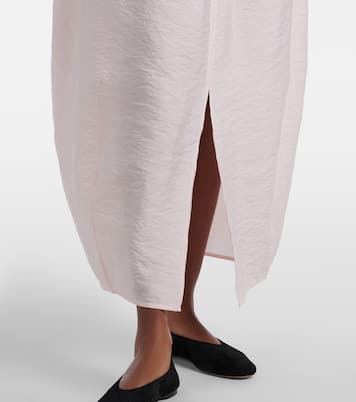 真丝混纺加长半身裙 | Toteme