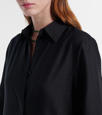 Silk-blend shirt dress | Toteme