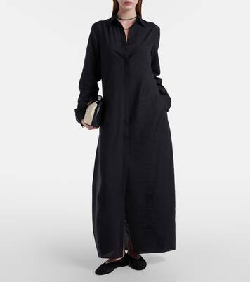 Silk-blend shirt dress | Toteme