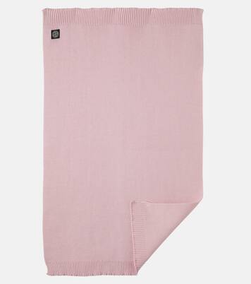 Baby cotton cardigan, sweatpants and blanket set | Stone Island Junior