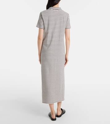 Robe midi Corin rayée en coton | Velvet