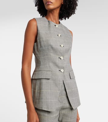 Weste Lois aus einem Leinengemisch | Veronica Beard