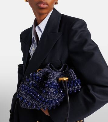 Sac Cinch Small en raphia | Jimmy Choo