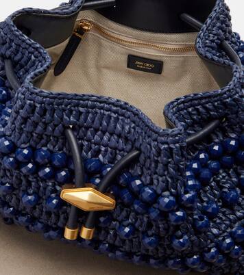 Sac Cinch Small en raphia | Jimmy Choo