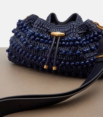 Sac Cinch Small en raphia | Jimmy Choo