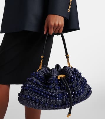 Sac Cinch Small en raphia | Jimmy Choo